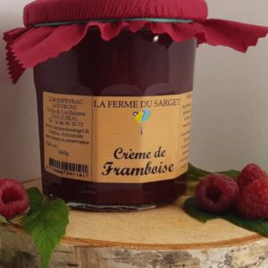 Crème de framboise artisanale - La ferme du Sarget